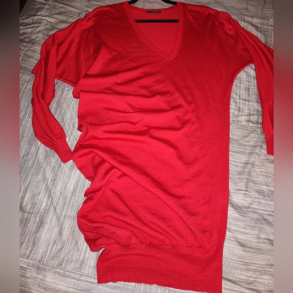 Alexander McQueen Red Cashmere and Silk Sweater Size Medium - Picture 4 of 7
